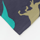 Couverture Polaire Joli Motif Dinosaure moderne coloré (Coin)