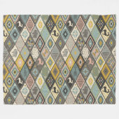 Couverture Polaire Joli Motif ethnique (Devant (Horizontal))