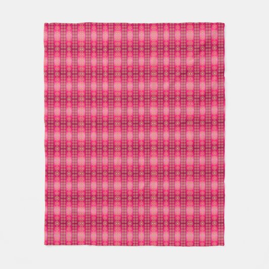 Couverture Polaire Joli Motif rose Boho (Devant)