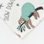Couverture Polaire Joli Motif Sloth (Coin)