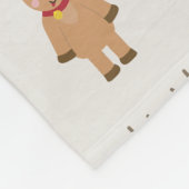 Couverture Polaire Joli Noël Cerf Noël Cadeaux et Motif d'arbre (Coin)