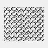 Couverture Polaire Joli panda (Devant (Horizontal))