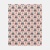 Couverture Polaire Joli Panda Rose  (Devant)