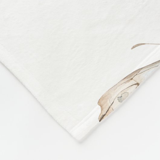 Couverture Polaire Joli Papillon blanc (Coin)