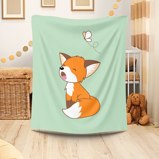 Couverture Polaire Joli Petit Fox Sleepy
