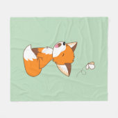 Couverture Polaire Joli Petit Fox Sleepy (Devant (Horizontal))