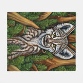 Couverture Polaire Joli Petit Lynx Kitten adorable (Devant (Horizontal))