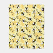 Couverture Polaire Joli petit motif abeilles (Devant)