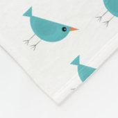 Couverture Polaire Joli petit oiseau bleu (Coin)