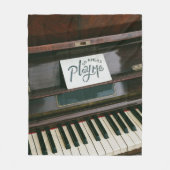 Couverture Polaire Joli piano (Devant)