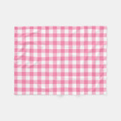 Couverture Polaire Joli rose En vichy Motif (Devant (Horizontal))