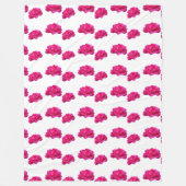 Couverture Polaire joli rose rose fleurs photo (Devant)