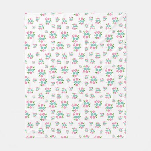 Couverture Polaire Joli Rosebud Pastel (Devant)