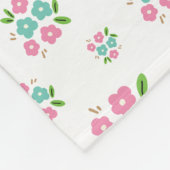 Couverture Polaire Joli Rosebud Pastel (Coin)