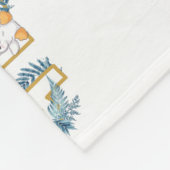 Couverture Polaire Joli Safari Animaux Baby Milestone (Coin)