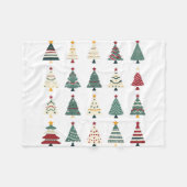 Couverture Polaire Joli sapin de Noël (Devant (Horizontal))