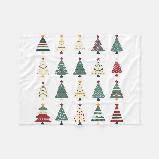 Couverture Polaire Joli sapin de Noël (Devant (Horizontal))