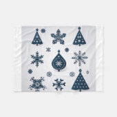 Couverture Polaire Joli sapin de Noël (Devant (Horizontal))