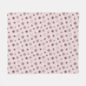 Couverture Polaire Joli Stars De Geo Rose - motif. (Devant (Horizontal))