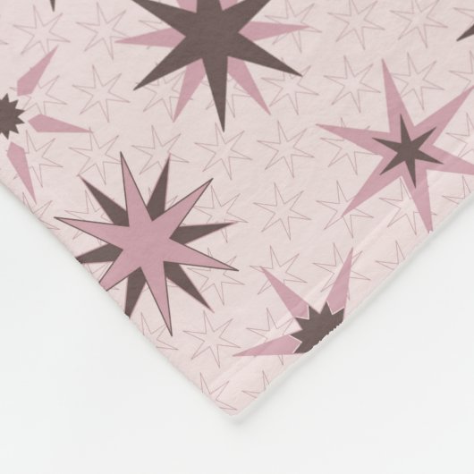 Couverture Polaire Joli Stars De Geo Rose - motif. (Coin)