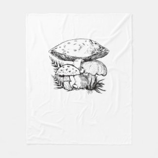 Couverture Polaire Joli style Cottagecore Champignon Fungi Goblincore