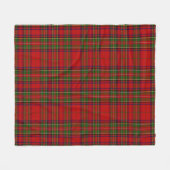 Couverture Polaire Joli Tartan rouge et vert Plaid (Devant (Horizontal))
