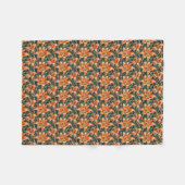 Couverture Polaire Joli Tiger Lily Floral (Devant (Horizontal))