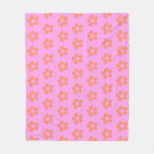 Couverture Polaire Joli Y2k Preppy Rose Chaud Motif Floral Décor