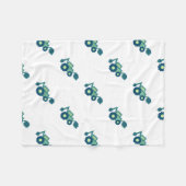 Couverture Polaire Jolie Backhoe verte Funny Excavateur Digger Garçon (Devant (Horizontal))