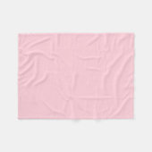 Couverture Polaire Jolie Bébé rose couleur pastel (Devant (Horizontal))