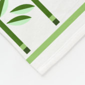 Couverture Polaire Jolie bordure d'art fleuri de tulipes stylisées (Coin)