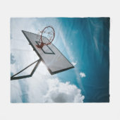 Couverture Polaire Jolie conception de basket-ball (Devant (Horizontal))