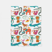 Couverture Polaire Jolie couleur Abstraits Animaux Enfants Motif (Devant)