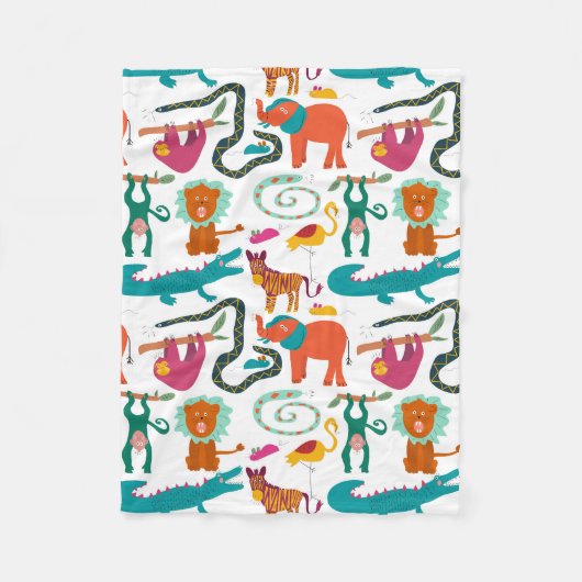 Couverture Polaire Jolie couleur Abstraits Animaux Enfants Motif (Devant)