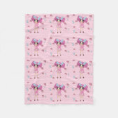 Couverture Polaire Jolie en rose Kawaii fille PinkyP (Devant)
