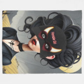 Couverture Polaire Jolie fille horrible (Devant (Horizontal))