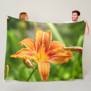 Couverture Polaire Jolie grande photo de fleur de Lys