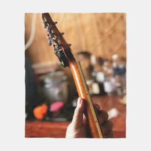 Couverture Polaire Jolie guitare acoustique