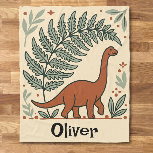 Couverture Polaire Jolie nurserie dinosaure Boho