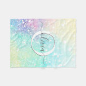 Couverture Polaire Jolie Parties scintillant Holographique Iridescent (Devant (Horizontal))