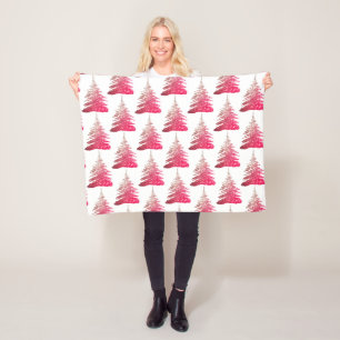 Couverture Polaire Jolie Parties scintillant rose Arbre de Noël Toiso