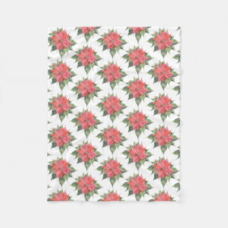 Couverture Polaire Jolie Poinsettia