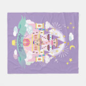 Couverture Polaire Jolie Princesse Personalisée Purple (Devant (Horizontal))