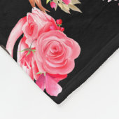 Couverture Polaire Jolie rose rêve fille bébé flamingo avec (Coin)