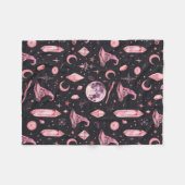 Couverture Polaire Jolie Sorcière Rose (Devant (Horizontal))