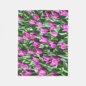 Couverture Polaire Jolie Tulipes pourpres Florale (Devant)