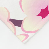 Couverture Polaire Jolies fleurs de cerisier rose blanc (Coin)