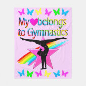 COUVERTURE POLAIRE JOLIMENT MON COEUR APPARTIENT À GYMNASTICS RAINBOW (Devant)