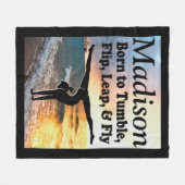COUVERTURE POLAIRE JOLIMENT PERSONNALISÉ GYMNAST FLEECE BLANKET (Devant (Horizontal))