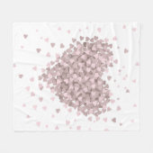 Couverture Polaire Jolis cœurs flottants Saint-Valentin (Devant (Horizontal))